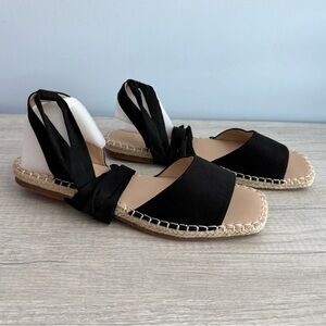Journee Collection Women’s Black Strappy Emelie Espadrille Sandal Size 9